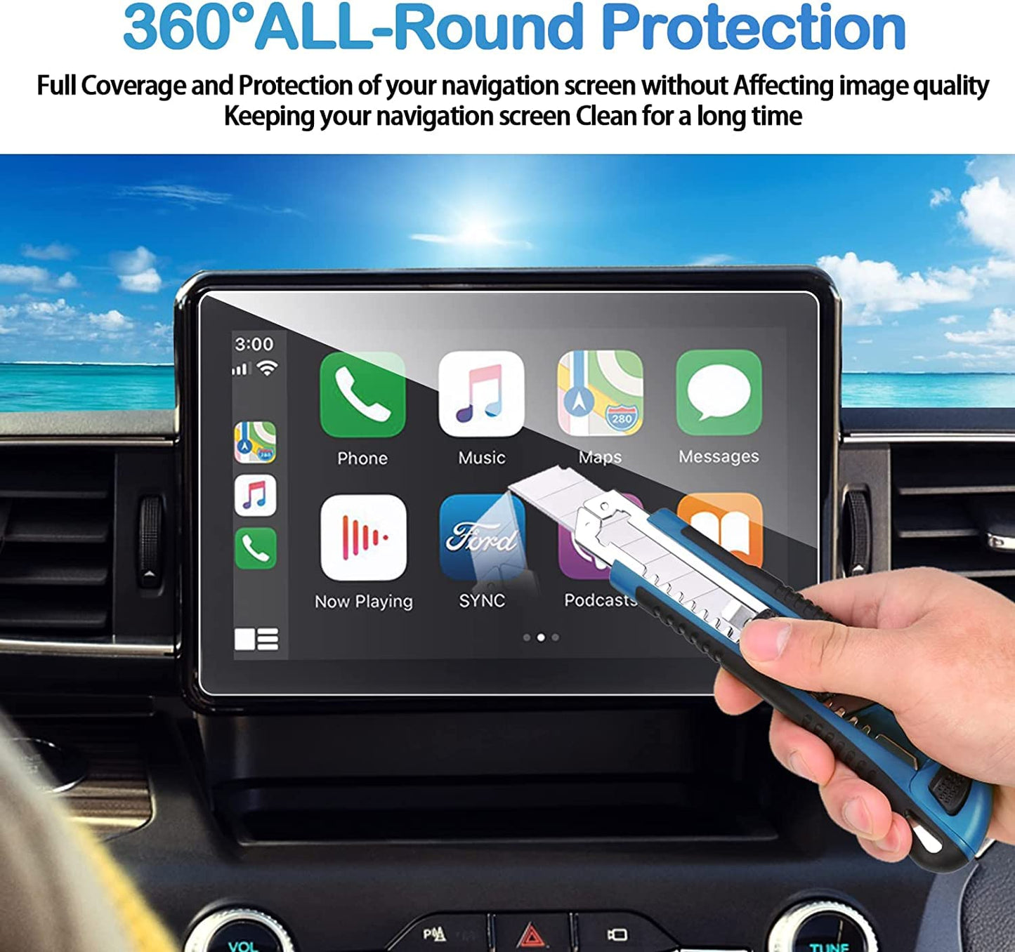 PROTECTERR® Hyundai Aura (8 Inch) Touchscreen Protector Guard