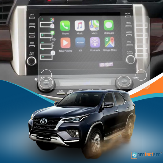 PROTECTERR® Toyota Fortuner (8 Inch) Touchscreen Protector Guard