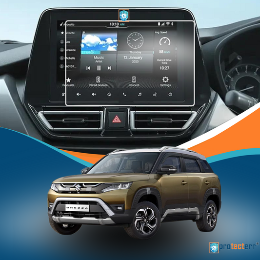 PROTECTERR® Maruti Suzuki Brezza (9 Inch) Touchscreen Protector Guard