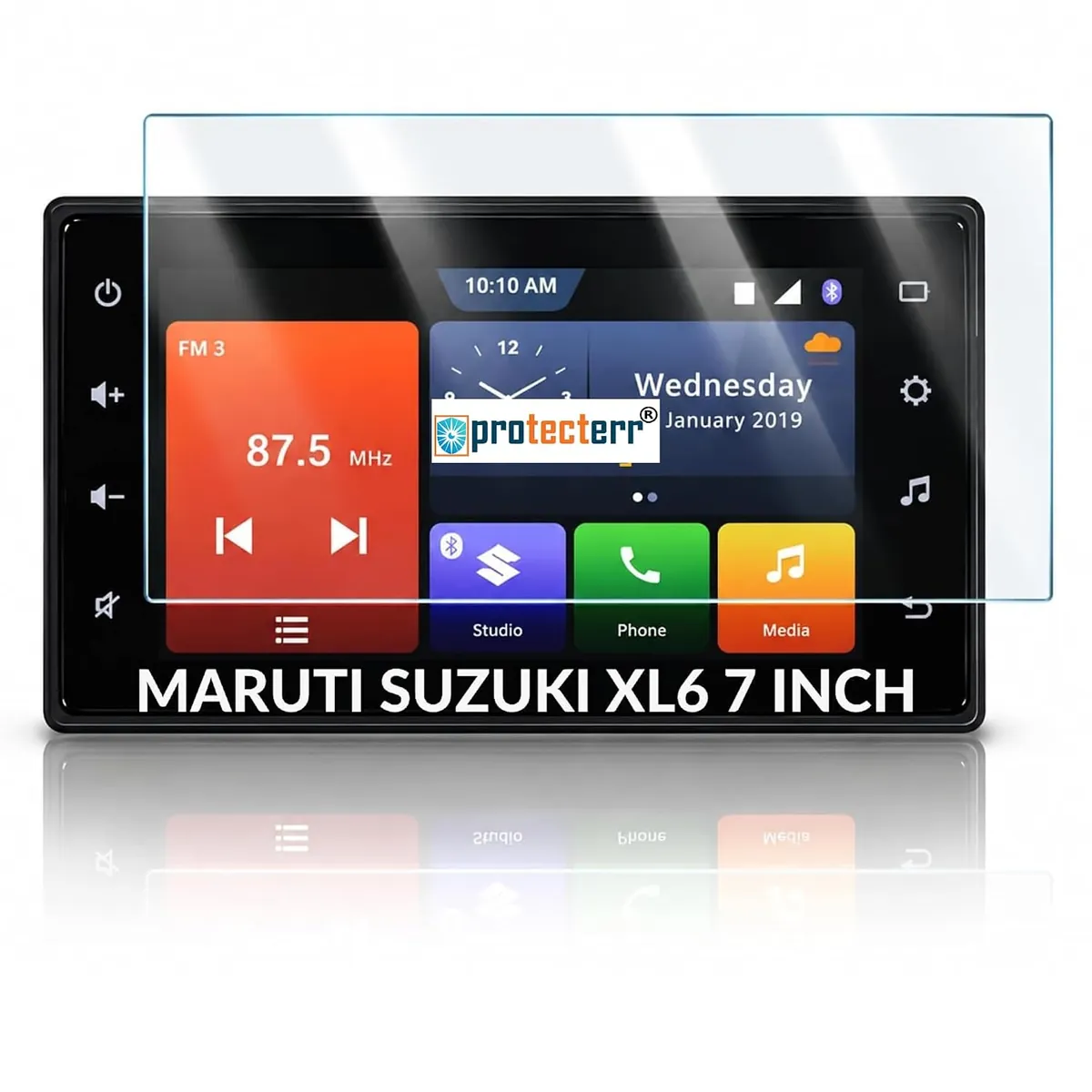 Maruti Suzuki XL6 7 inch Screen Protector — shown on the car’s own display, for the Maruti Suzuki XL6 7" infotainment display