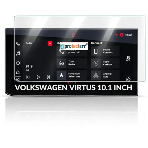 Volkswagen Virtus 10.1 inch Screen Protector — fitted to the Volkswagen Virtus infotainment display