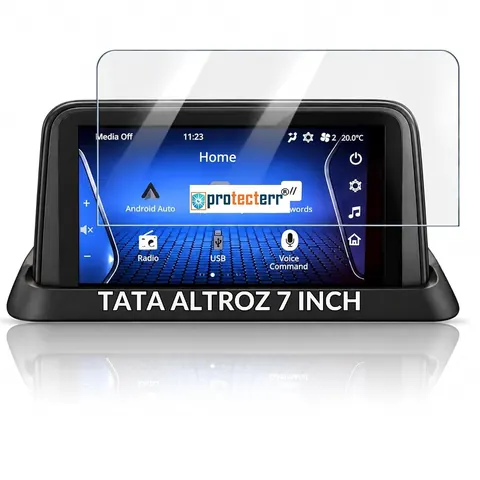 Tata Altroz 7 inch Screen Protector — fitted to the Tata Altroz infotainment display